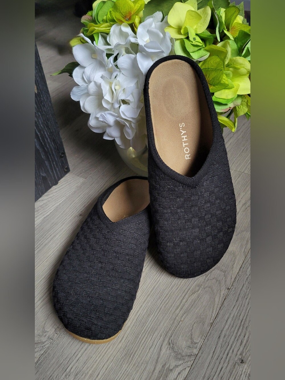 Rothy's The Hemp Casual Clog in Black Sand, Women's US 9, EU 39 - Picture 3 of 15